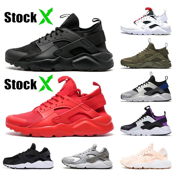 

selling triple black red huarache 1.0 4.0 womens mens running shoes breathable huaraches fashion designer trainers sneakers off