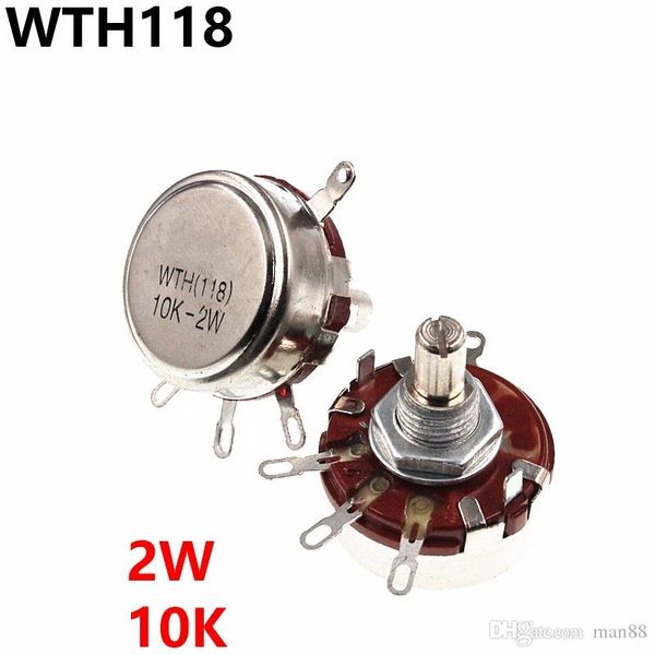 WTH118 2W 10K Single Turn Carbon Film Potenziometro
