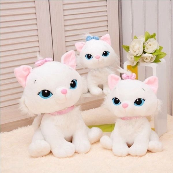 2pc 18 cm Vendi prodotto carino aristocats Cat Marie Plush Toys Anime Paw Kit Doll for Girls