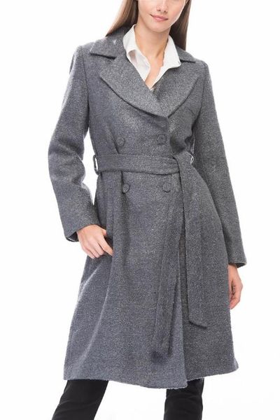 

z6558 dewberry woman coat -grey, Black;brown