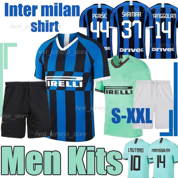 

Thai 2020 Inter soccer jersey Adult kit 19 20 LAUTARO ICARDI PERISIC NAINGGOLAN 2019 2020 football shirt and men kit maillot de foot