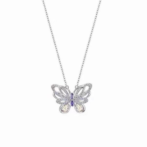 

women necklaces butterfly diamond necklace jewelry 925 sterling silver pendant necklaces for women party necklace