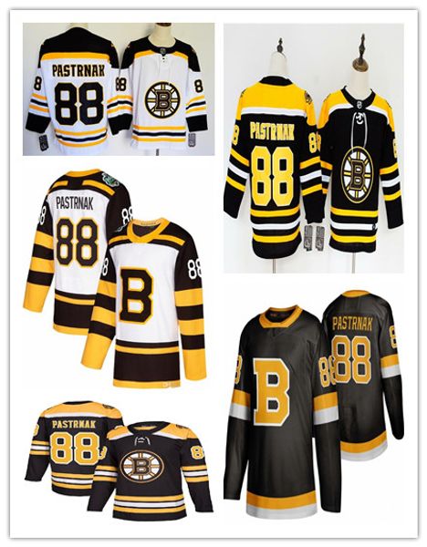 

men's 88 david pastrnak jersey stitched boston bruins fanatics home breakaway black player away white women's youth 2019 winter cl, Black;red