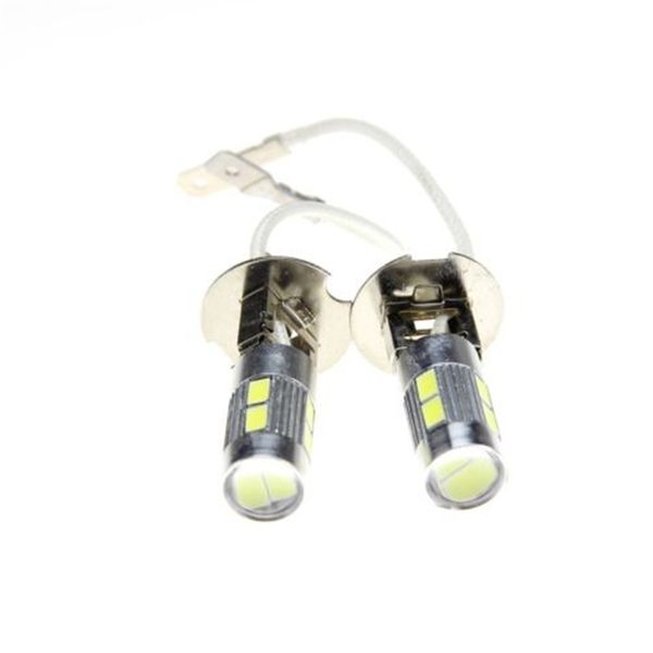 

1pcs super white high beam h3 10smd 5730 car led fog white light bulb for cars