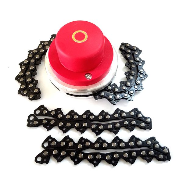 

1set lawn mower chain grass trimmer head chain brushcutter w/ alternate for garden lawn mower parts for garden tools
