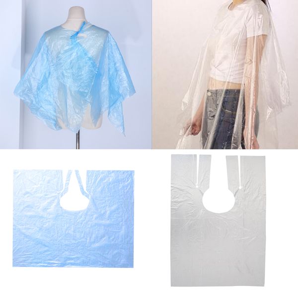 

lot 250 waterproof plastic disposable hairdressing cape barber hair dyeing cloth