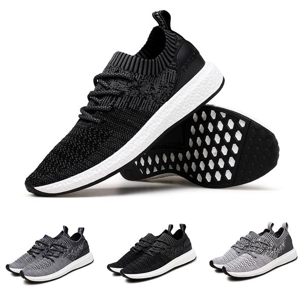 

2020 wholesale non brand breathable men women running sport shoes black white grey sneakers size 39-46, White;red