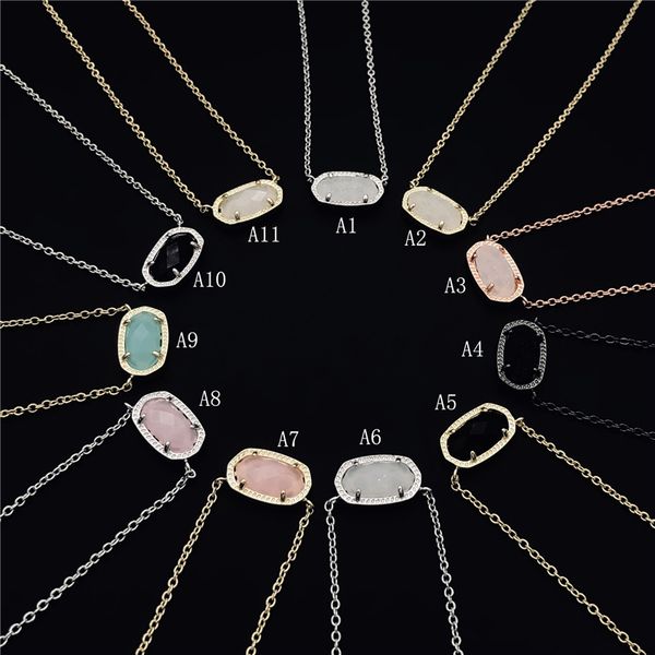 

fashion kendra druzy drusy necklace scott earrings silver gold plated faux natural stone scott women brand jewelry gift
