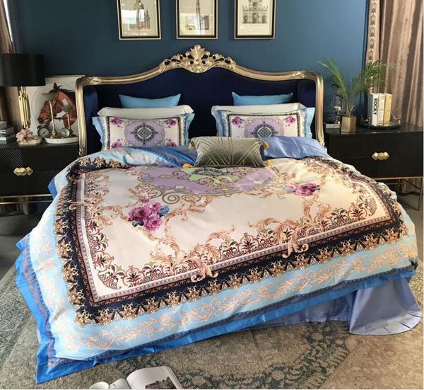 Egyptian Cotton Noble Bed Set Boho Duvet Cover Bed Sheet Linen