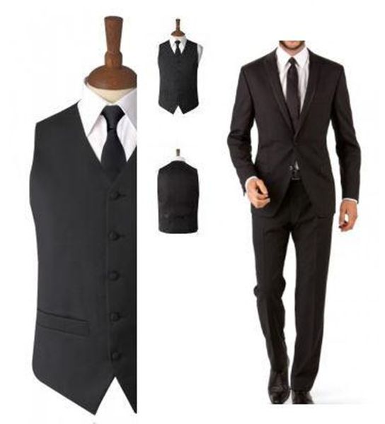 

custom made 2020 new spring tuxedos suit groomsman bridegroom suits (jacket+pants+tie+vest) 788, Black;gray