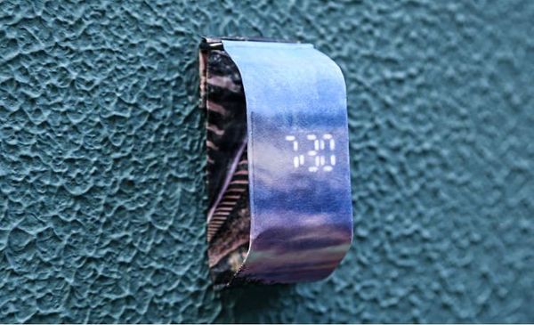 

eonpin digital smart paper watch magnetic wristband casual led watch waterproof tyvek material gift for men women kids with retail packag