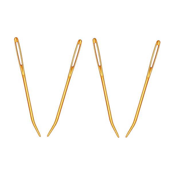 

4 pieces large blunt pointed eye needles for sewing, Black