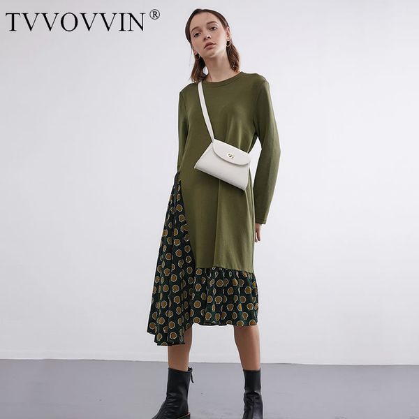 

loose pleated women dress false two piece knitted patchwork full sleeve drawstring 2020 spring patchwork casual dress dmy3435, Black;gray