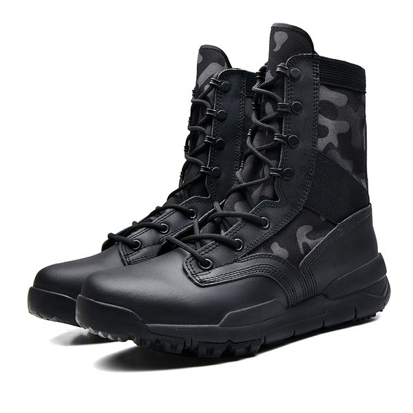 

outdoor camouflage boots, men's boots, mountaineering shoes, couples'shoes, combat men's shoes, Black