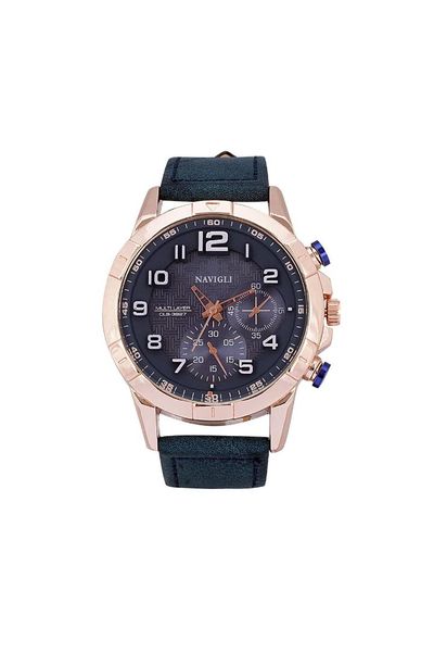 

navigli male clock 392702, Slivery;brown