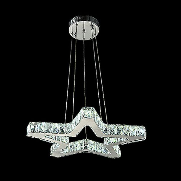 

crystal pendant light fixtures dimmable 3 color creative star shape crystal pendant lighting for kitchen dining room
