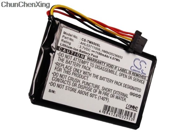 

камерон сино 1100mah батареи ahl03711008, hm9420236853 для tomtom 4cp9.002.00, 8cp9.011.10, перейти 950, текущий 950