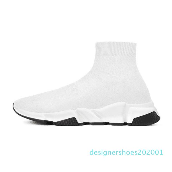 

new designer shoes luxury speed trainer white red bule triple black white flat fashion socks shoes casual sports sneaker size 36-45 d01