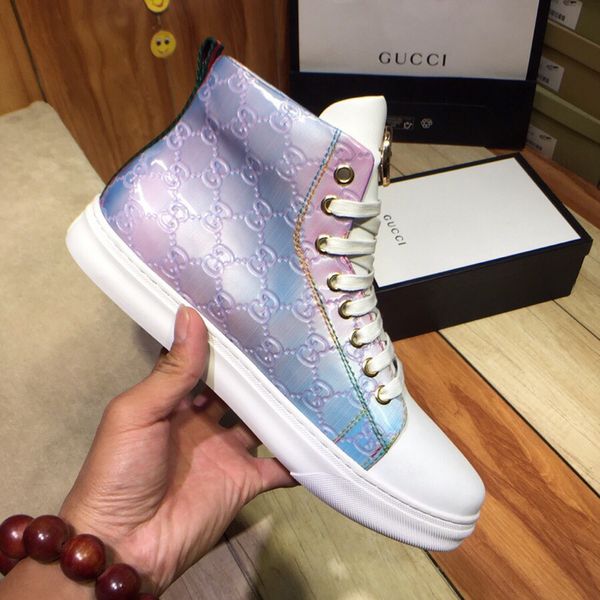 

fashion high red bottom pik pik studded sneakers shoes women men luxury designers flat casual red sole autumn winter casual, Black