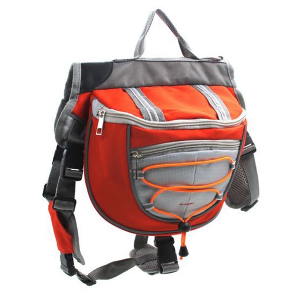 

pet jewelry waterproof adjustable polyester pet backpack dog saddle bag suitable for large dog hiking