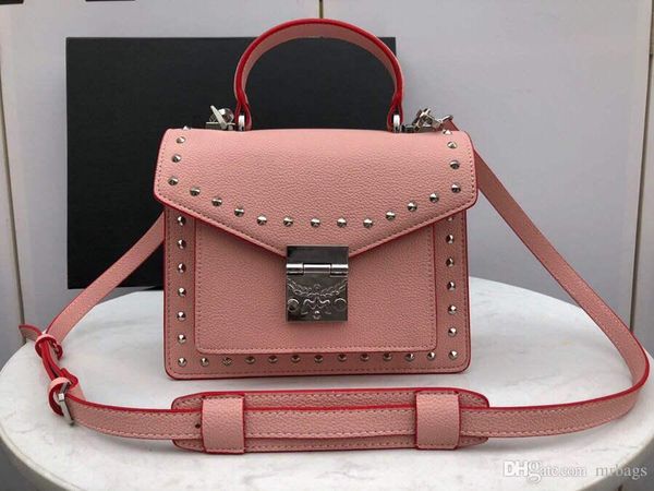 

высококачественные сумки на заказ 2019 мода роскошные дизайнерские сумки-тотализаторы с отделкой заклепками и съемными кожаными плечевыми ре