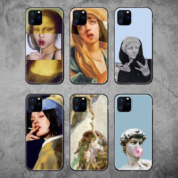 

for iphone 11 pro phone case xs max xr funny character 6 7 8 x plus frosted tpu silicone soft cell phone cases