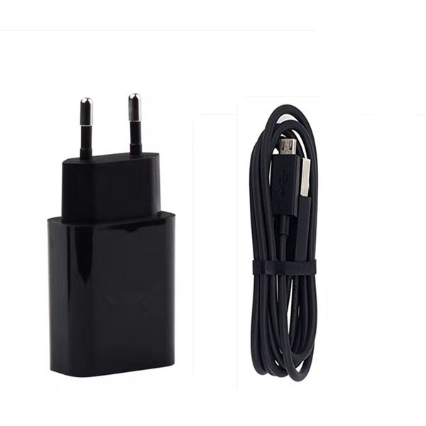 

eu plug power charger + micro usb 3.1 data sync charging cable for xiaomi series