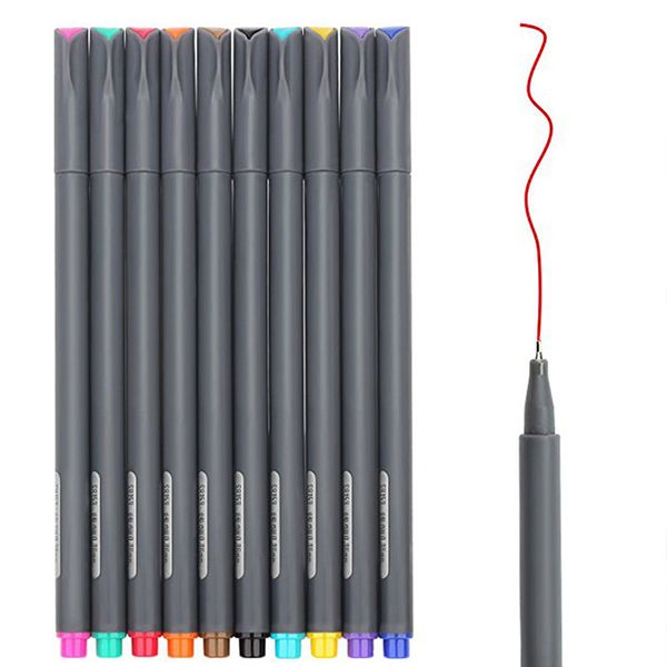 

0.38mm Colorful Fiber Marker Pen Set Fineliners Painting Felt Tip Fine Hook Line Pen Markers Sketch Drawing Art