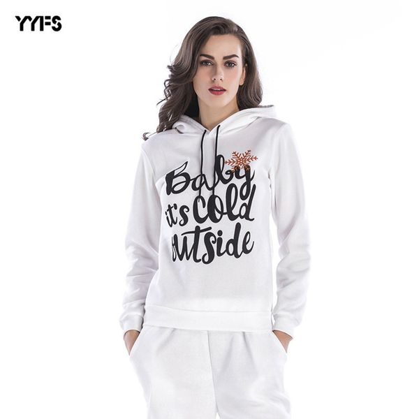 

womens designer christmas snowflake letter print long sleeve hooded sweater loose casual shirt womenebl1, Black;brown