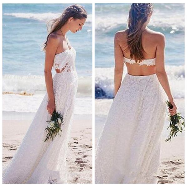 

sweetheart lace full a-line wedding dresses 2021 long bridal gowns customized formal beach bohe spring robe de mariage, White