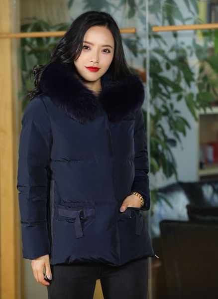 

women's down & parkas duck jacket women winter 2021 outerwear coats female long casual ultra warm slim waist puls size, Black