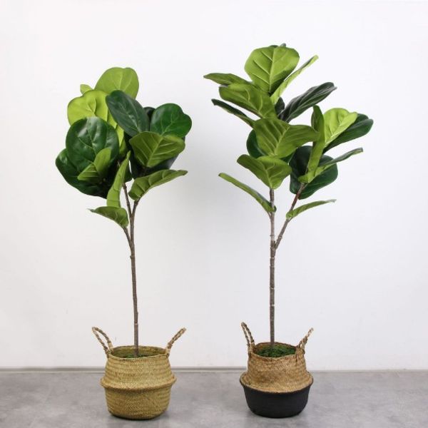 

5pcs real touch artificial banyan tree branch artificial banyan tree plant fake bouquet for home garden decoration