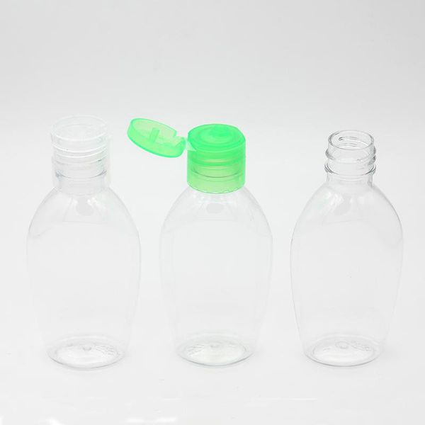 

50ml instant hand sanitizer bottle empty hand wash bottles pet plastic bottle for disinfectant with flip cap