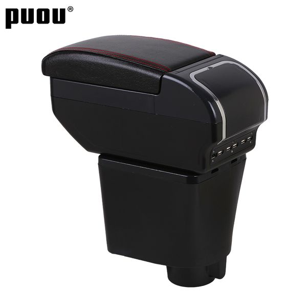 

dual layer armrest for great wall haval hover m4 center console storage box with cup holder ashtray usb interface car decoration