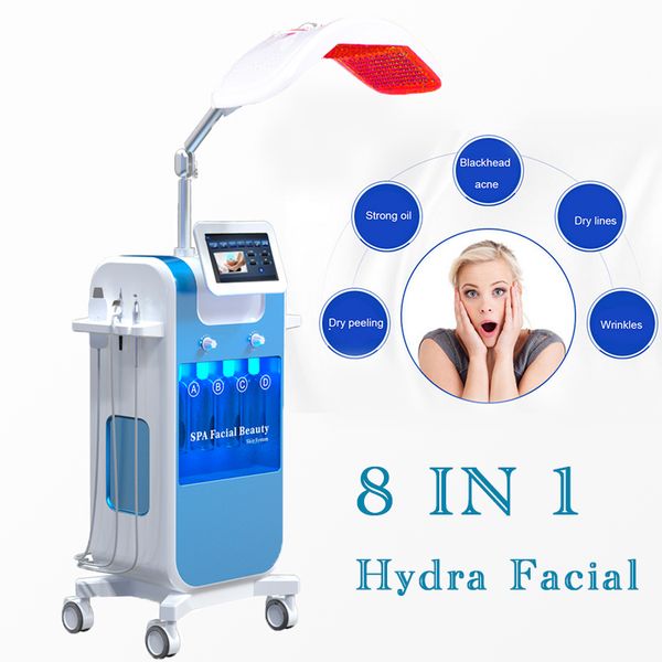 

8 in 1 hydro dermabrasion machine microdermabrasion water hydra facial dermabrasion spa skin pore cleaning machine skin scrubber bio handle