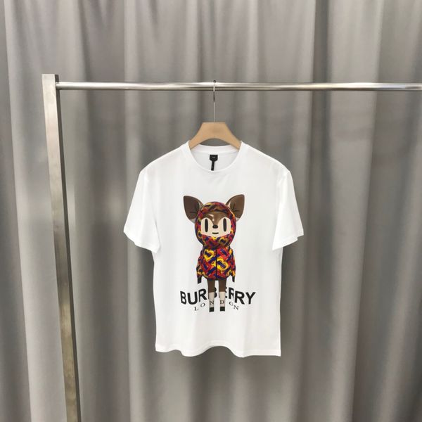 

2020 new spring summer t-shirt black white men's casual round neck short sleeve cotton fashion printed women's t-shirt 08