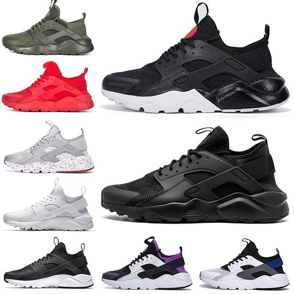 

мужские кроссовки huarache run ультра 4.0 1.0 breathe женская обувь huaraches спорт кроссовки черные белые pink золото мужчины дизайнерская