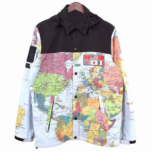 

mens designer luxury jacket mens clothing women map printed winter jacket mens designer winter coats size m-xxl, Black;brown