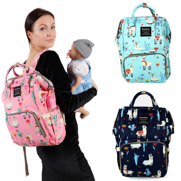 

diaper bag backpack large-volume alpaca fashion mom-mommy bag mother's handbag diaper