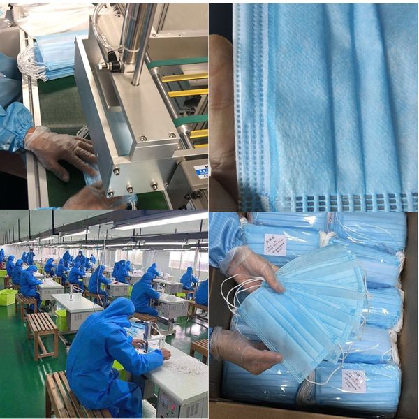 

in stock masque non woven disposable face mask 3 layers earloop anti-dust face masks 50pcs/box ce certificat