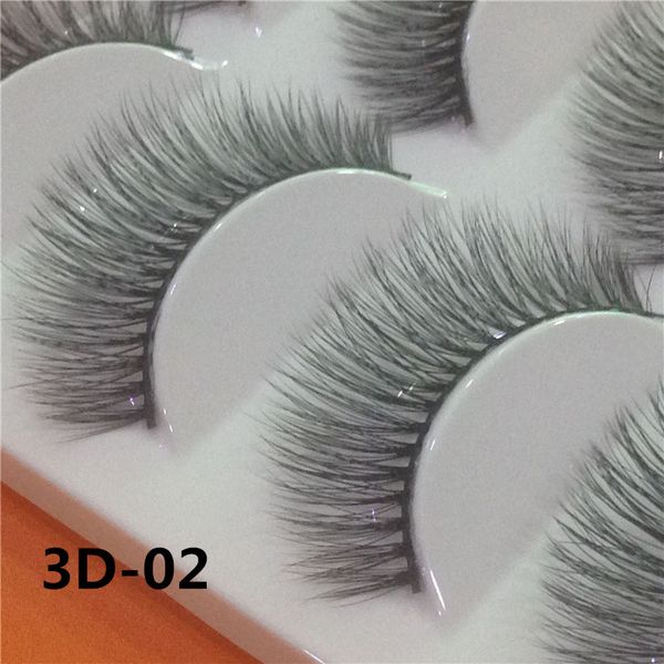 

5 pairs 3d handmade fake eyelashes natural long thick daily makeup thick cross eyelashes eye lashes