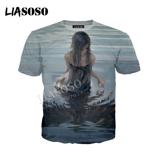 

liasoso последние 3d печати уютный полиэстер спортивная китайская cg искусство тушь живопись призрак нож ангел мужчины женщины молния толсто, Black