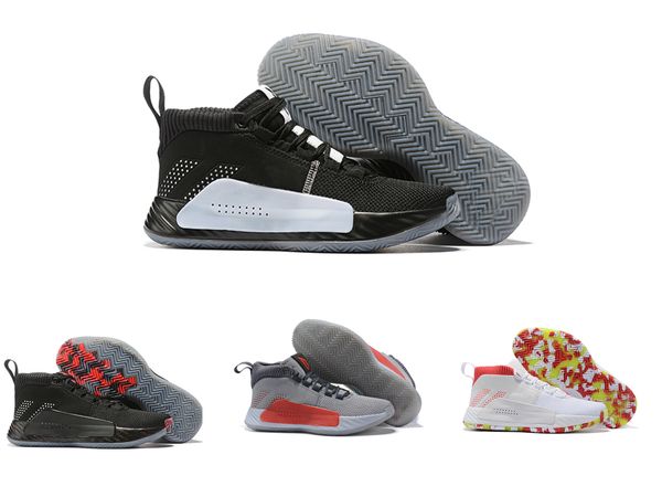 

2019 new damian lillard basketball shoes dame v all skate men 4 3 2 original designer fashion sneaker and sportsshoes, White;red