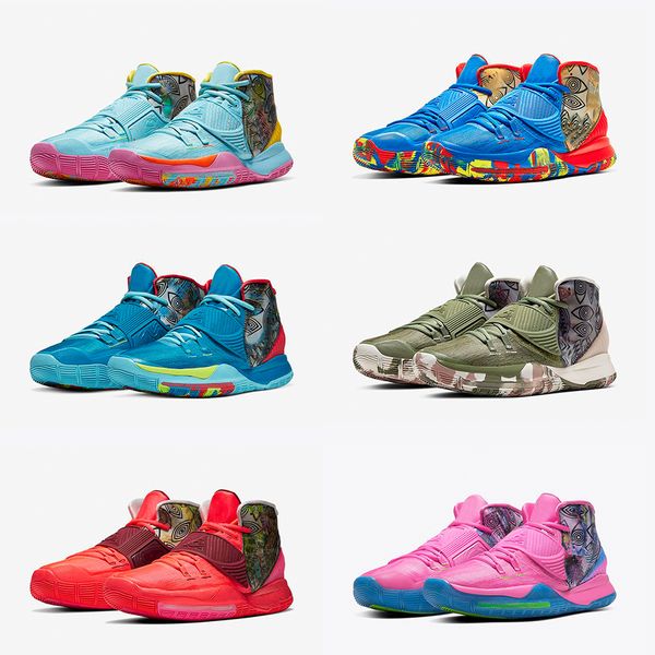 

2019 новых людей кирие 6 баскетбол обувь продажа синий красный oreo kyries irving vi спорта баскетбол обувь с коробкой размер 7.12, Black