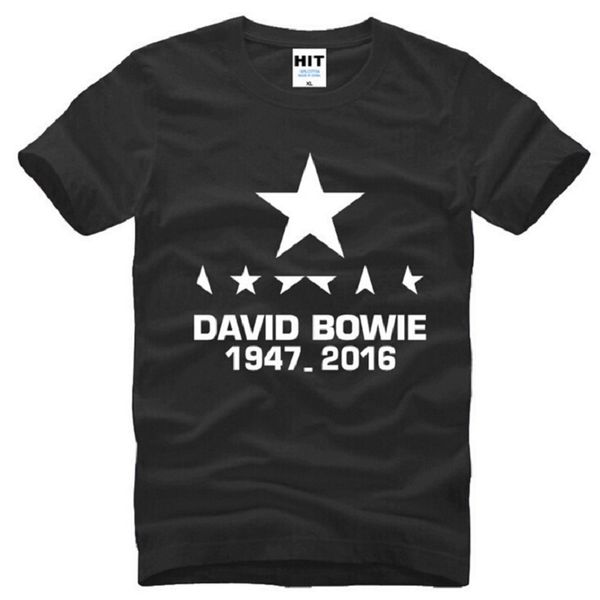 

new david bowie t shirts men cotton short sleeve rock pop men t-shirt rock and roll men david bowie blackstar ziggy teests01, White;black