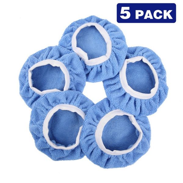 

5pcs microfiber sponge cover auto polishing machine waxing polishing buffer bonnet pad