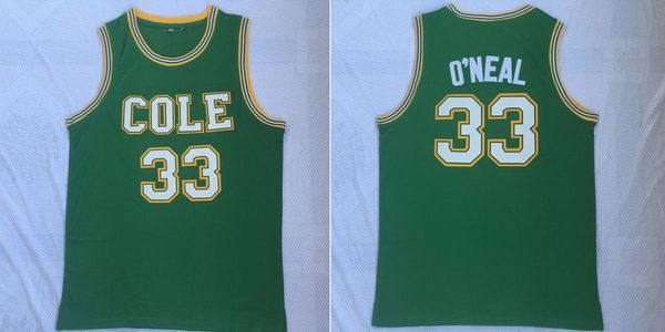 

Shaquille O'Neal #33 COLE High School Men Basketball Jersey Stitched S-2XL