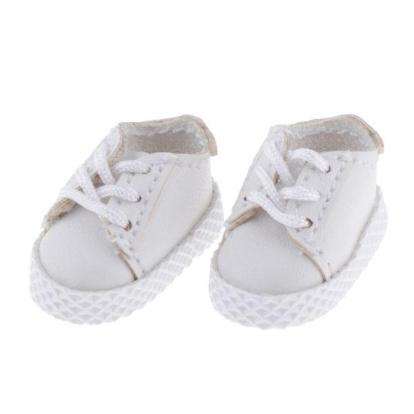 

fashion pu shoes sneakers for ob11 1/12 bjd girl doll accessories white
