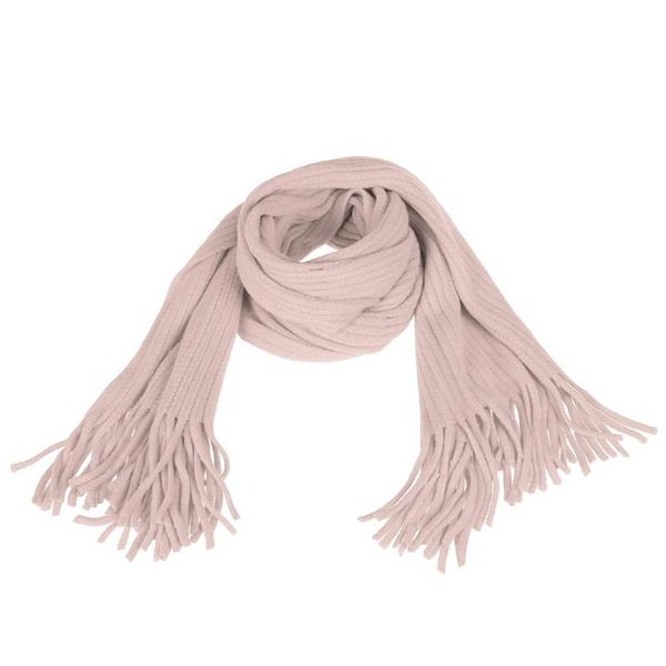 

new fashion long scarf cashmere winter autumn warm thick scarves women solid color tassel shawls