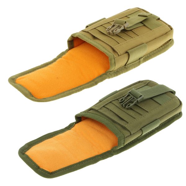 

2pcs molle phone pouch belt waist pack bag multi-purpose utility pouch